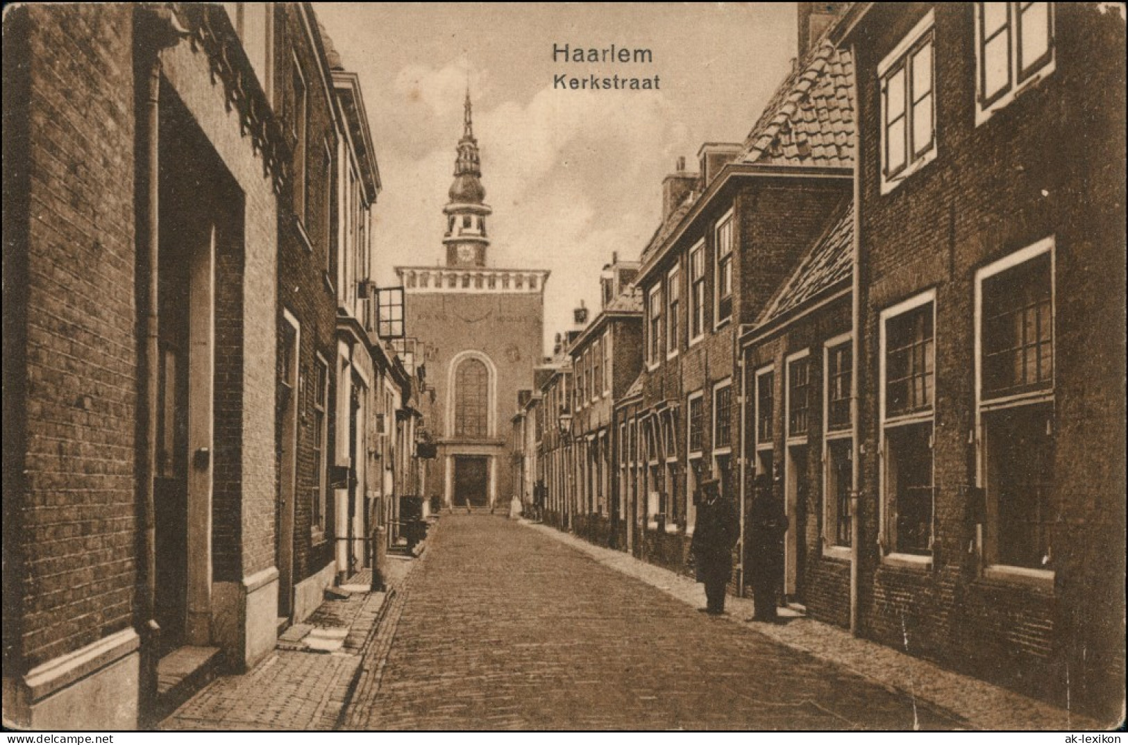 Postkaart Haarlem Kerkstraat/Kirchenstrasse 1915  - Haarlem