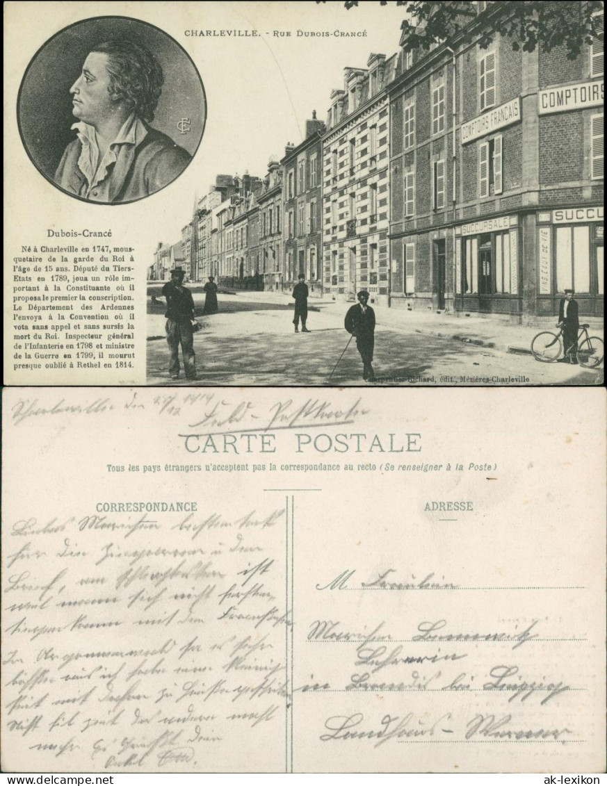 Charleville-Mézières Charleville-Mézières Rue Dubois Crance 1913  - Charleville