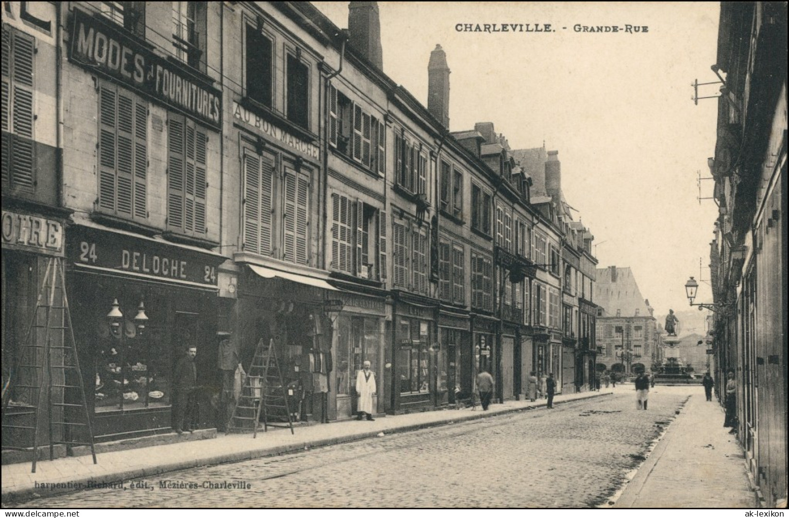 Charleville-Mézières Charleville-Mézières Grande Rue - Geschäfte 1913  - Charleville