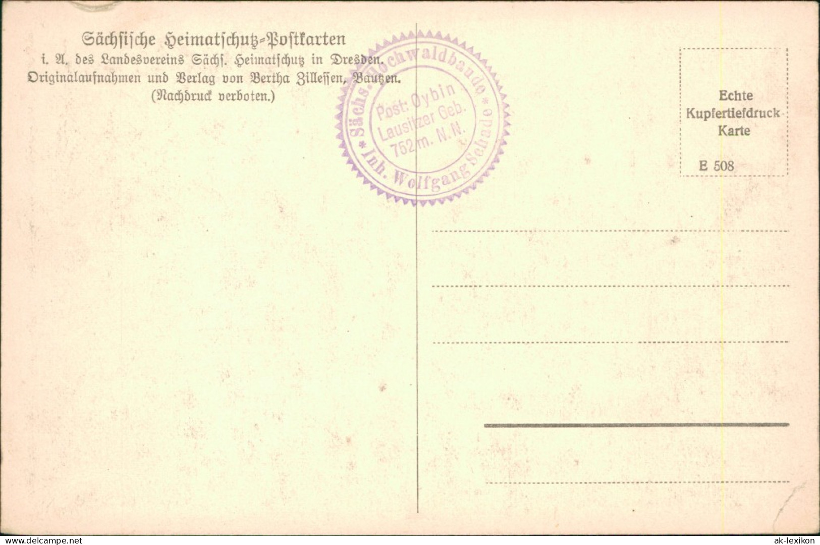 Ansichtskarte Oybin Hochwald Vom Lückendorfer Flur Aus 1922 - Oybin