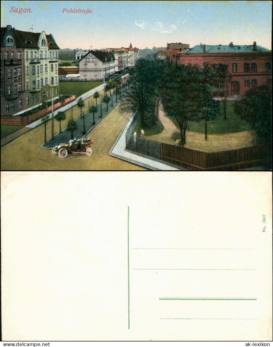 Postcard Sagan &#379;aga&#324; Partie In Der Pohlstraße 1914  - Neumark