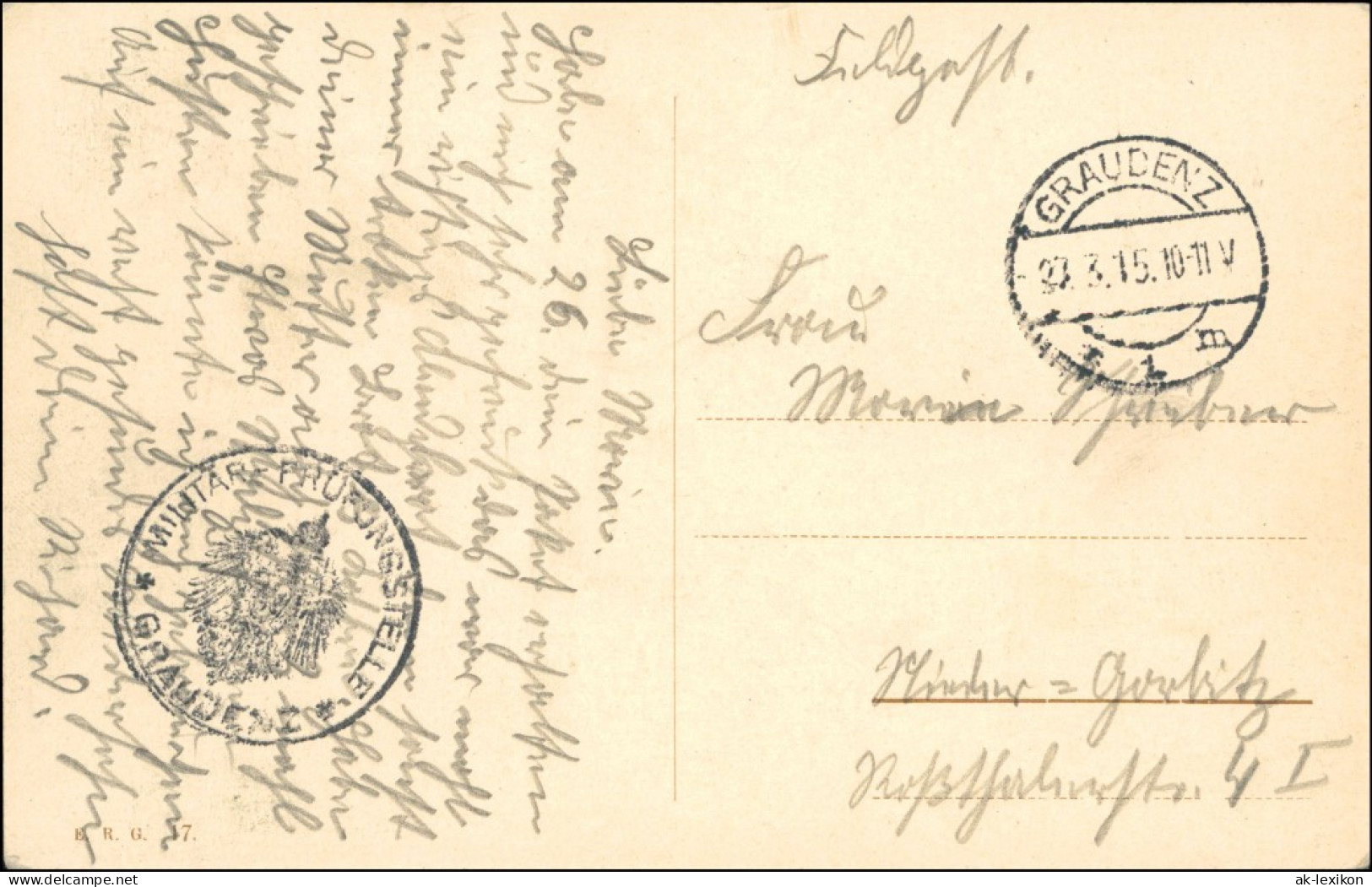 Postcard Graudenz Grudzi&#261;dz Fähre, Dampfer, Fabriken 1915  - Pologne