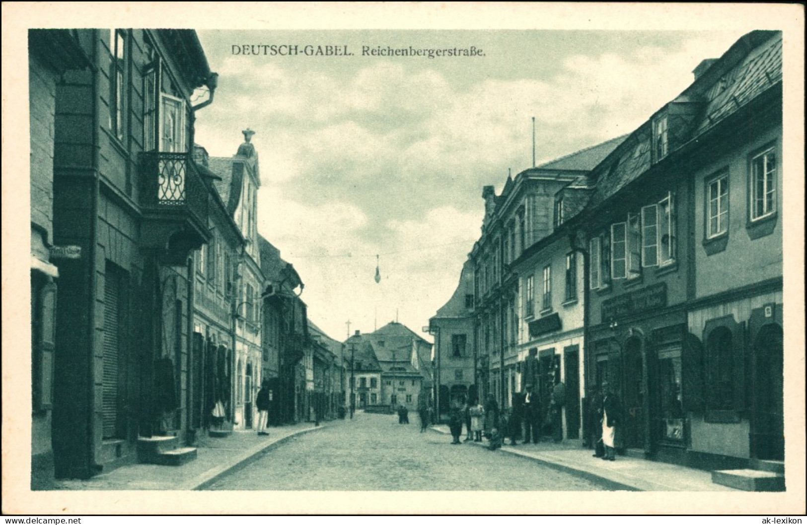 Deutsch Gabel Jablonné  Reichenbergerstraße B Liberec Reichenberg 1925 - Tchéquie