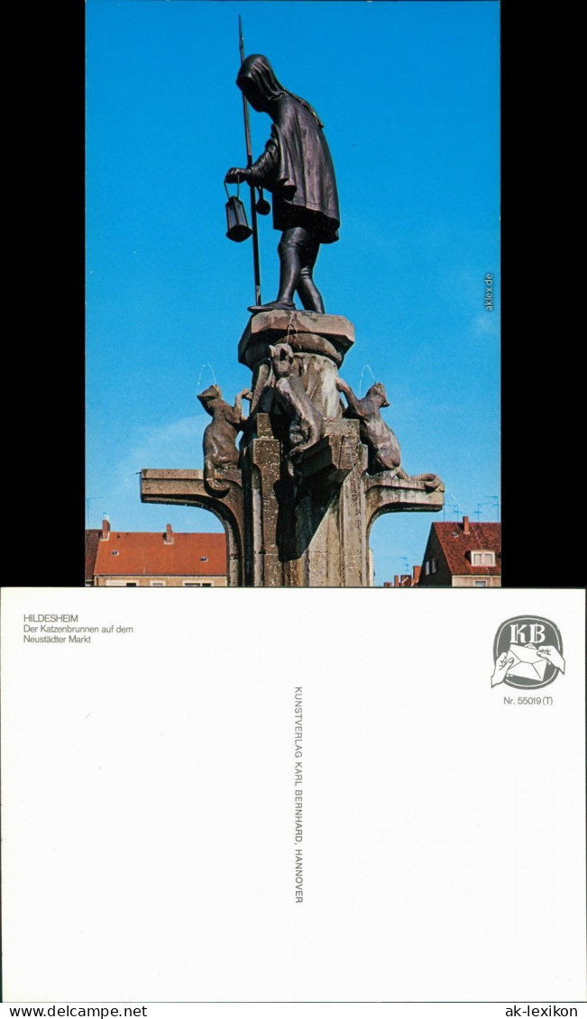 Ansichtskarte Hildesheim Katzenbrunnen Auf Dem Neustädter Markt 1995 - Hildesheim