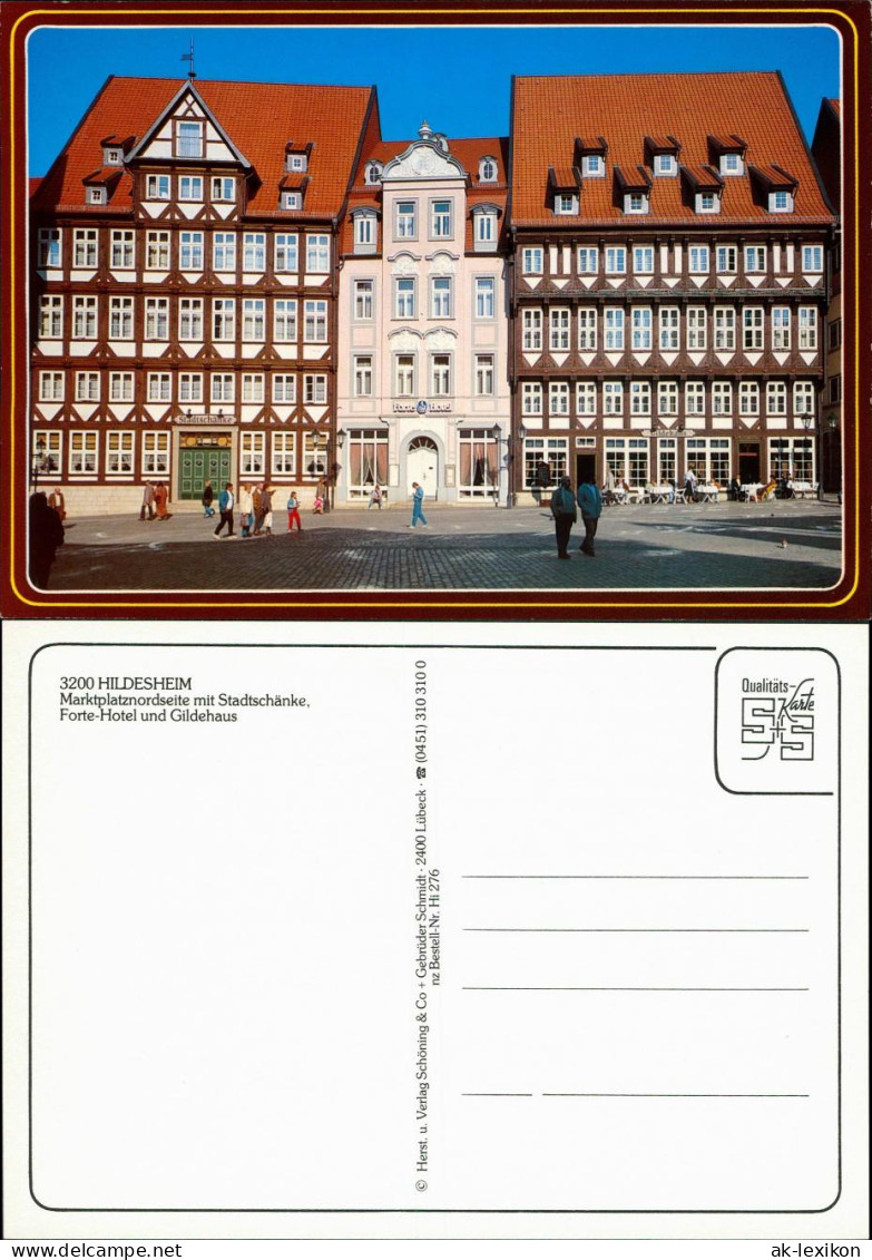 Hildesheim Marktplatz Mit Stadtschänke, Forte-Hotel Und Gildehaus 1995 - Hildesheim