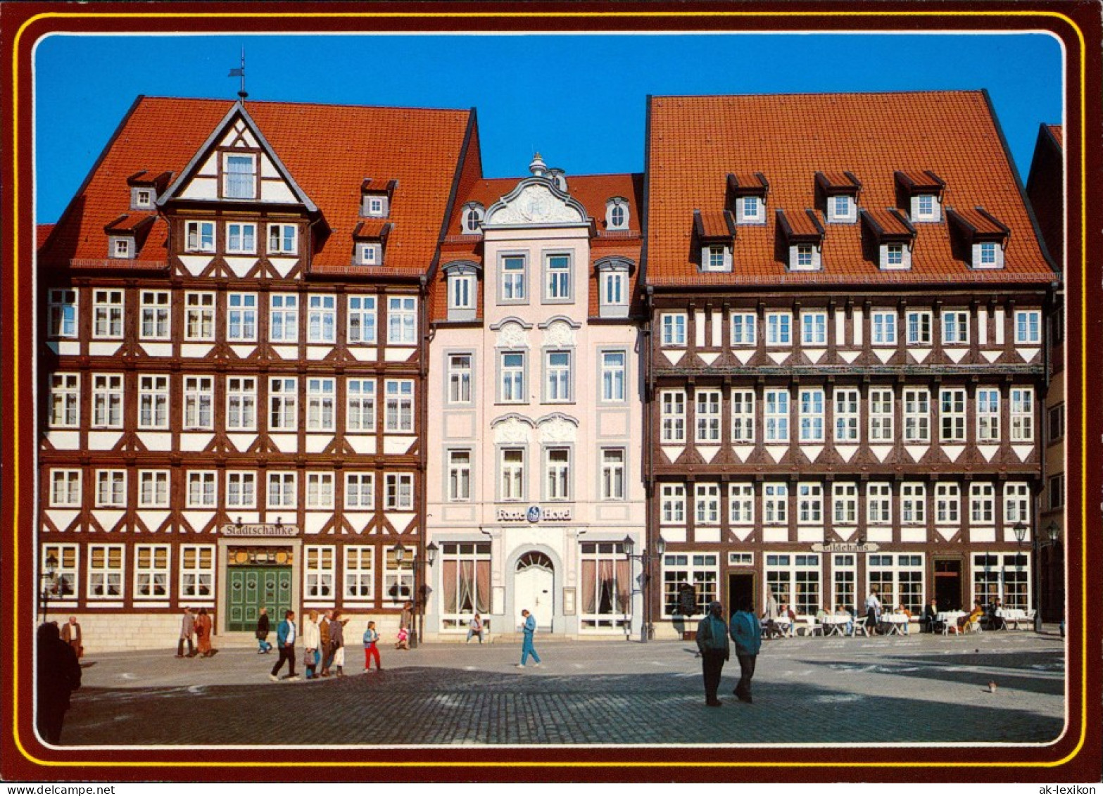 Hildesheim Marktplatz Mit Stadtschänke, Forte-Hotel Und Gildehaus 1995 - Hildesheim