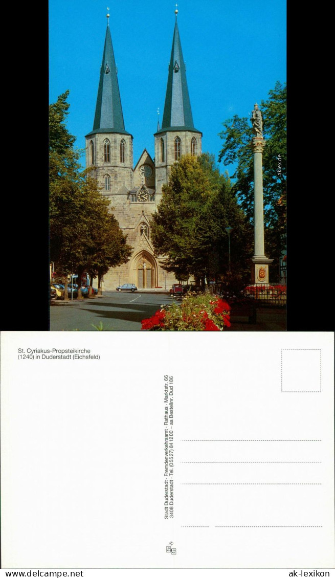 Ansichtskarte Duderstadt St. Cyriakus-Probsteikirche 1995 - Duderstadt