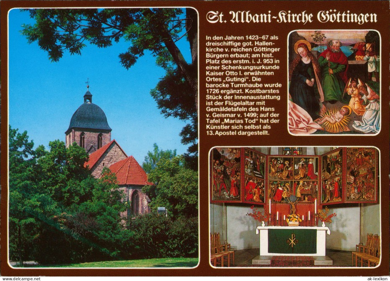 Ansichtskarte Göttingen St. Albani-Kirche 1995 - Goettingen