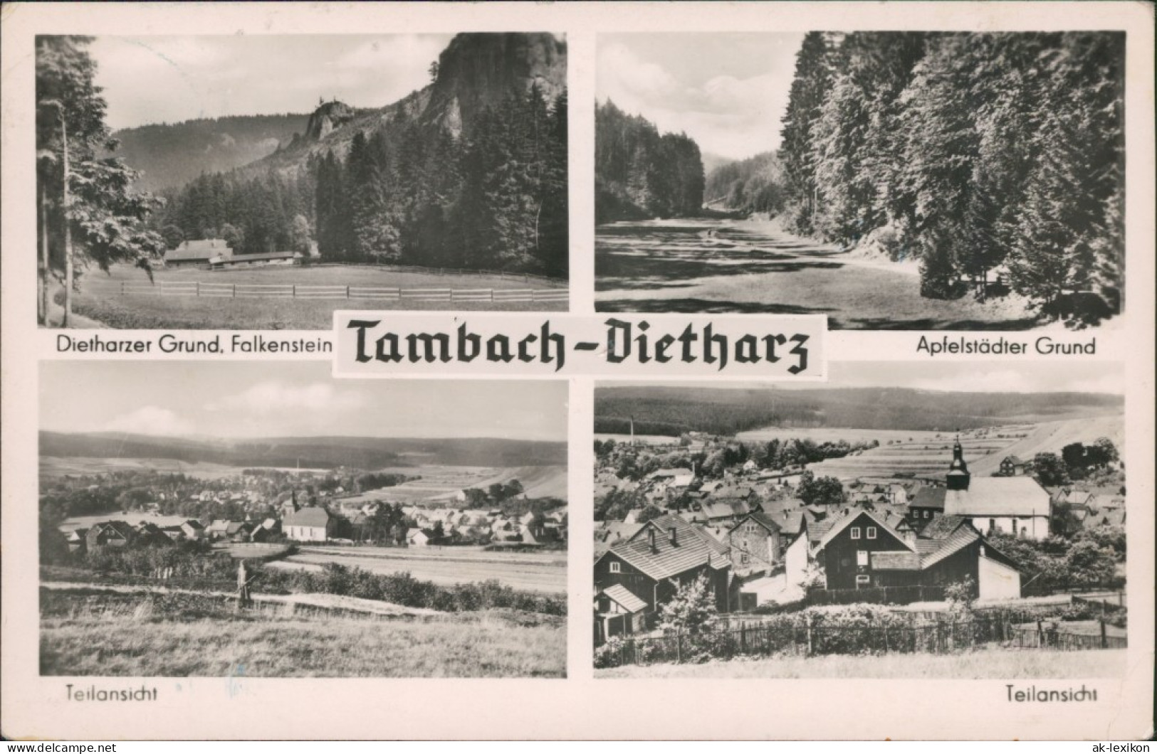 Tambach-Dietharz Dietharzer  Apfelstädter Grund, Teilansicht, Teilansicht 1959 - Tambach-Dietharz