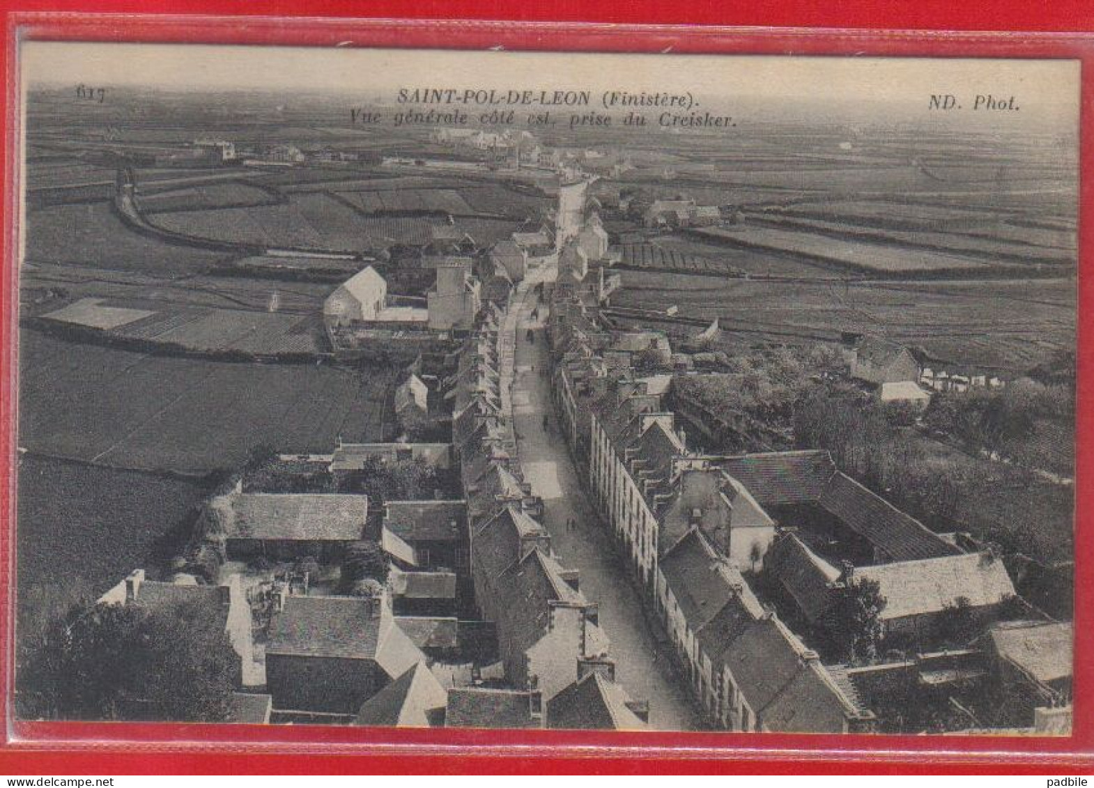 Carte Postale 29. Saint-Pol-de-Léon Vue Prise Du Creisker Très Beau Plan - Saint-Pol-de-Léon