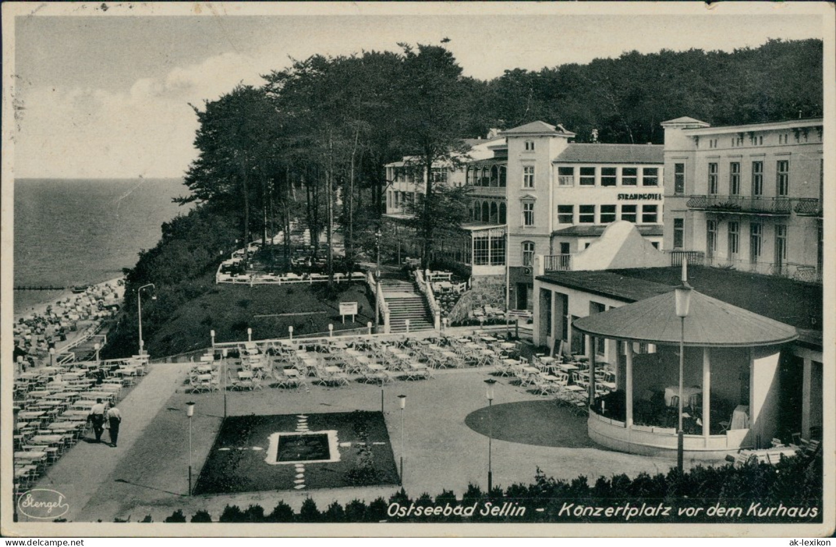 Ansichtskarte Sellin Konzertplatz Vor Dem Kurhaus 1931 - Sellin