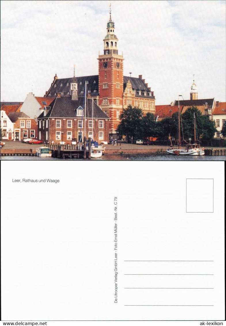 Ansichtskarte Leer (Ostfriesland) Rathaus Und Waage 1995 - Leer