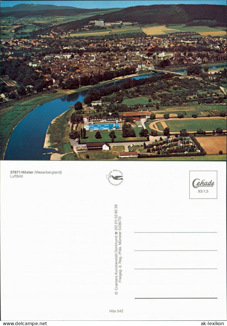 Ansichtskarte Höxter (Weser) Luftbild 1985 - Hoexter