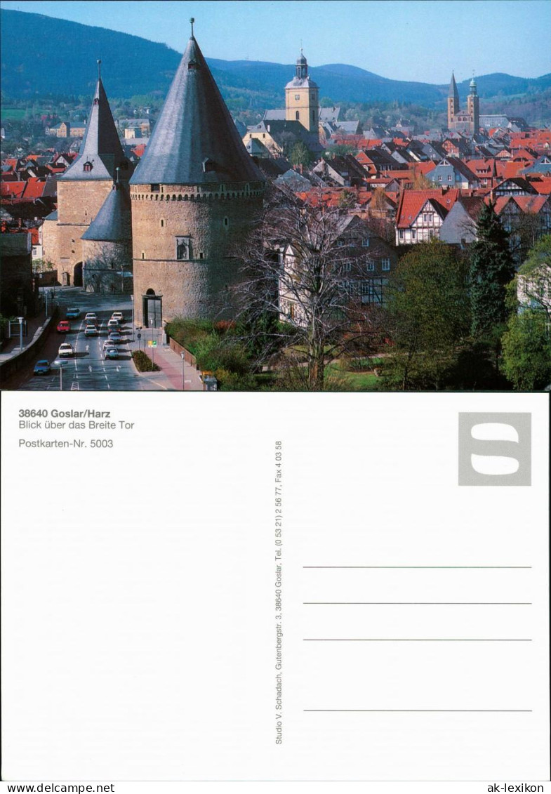 Ansichtskarte Goslar Blick über Das Breite Tor 1995 - Goslar