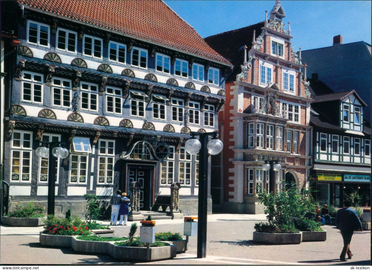 Ansichtskarte Hameln Stiftsherrenhaus, Leisthaus, Museum 1995 - Hameln (Pyrmont)