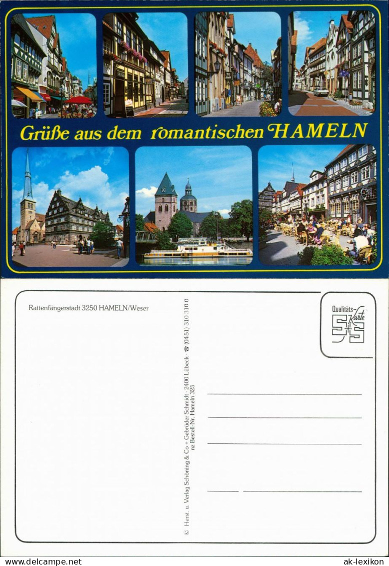 Hameln Geschäfte, Marktkirche, Café, Gassen, Weser Mit Fähre 1995 - Hameln (Pyrmont)