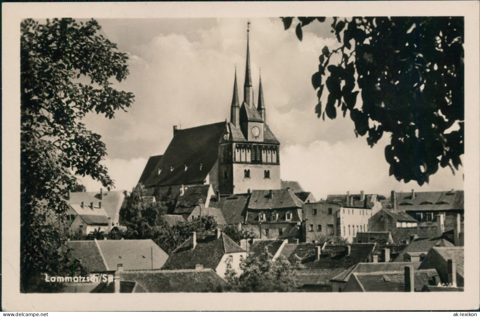 Ansichtskarte Lommatzsch Über Den Dächern - Blick Zur Kirche 1979 - Lommatzsch