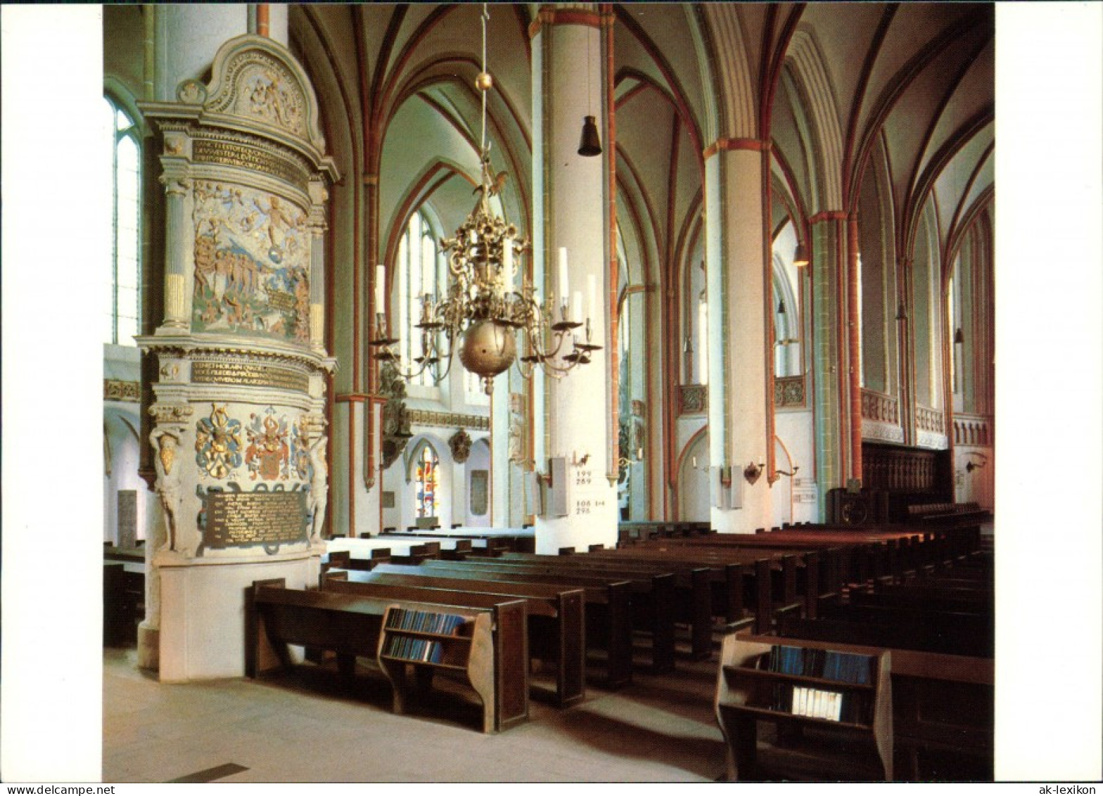 Ansichtskarte Lüneburg Johnniskirche - Mittelschiff 1995 - Lüneburg