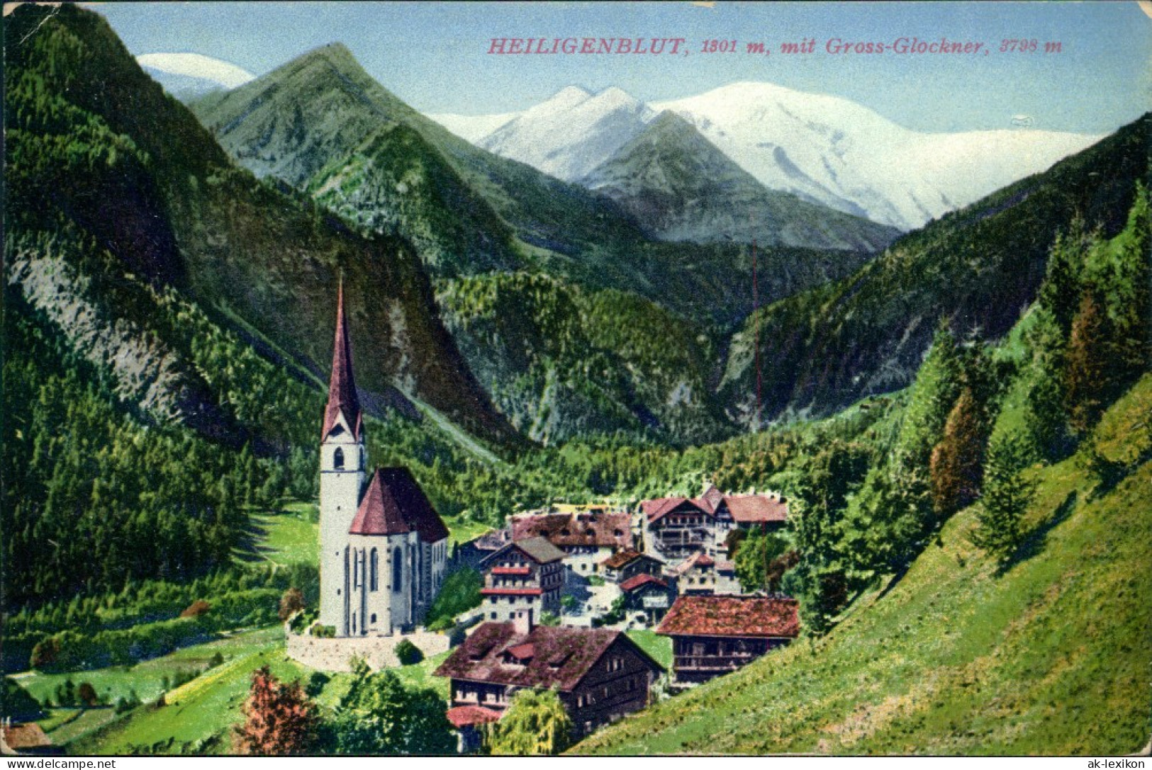 Ansichtskarte Heiligenblut (Kärnten) Blick Auf Den Ort 1914 - Sonstige & Ohne Zuordnung