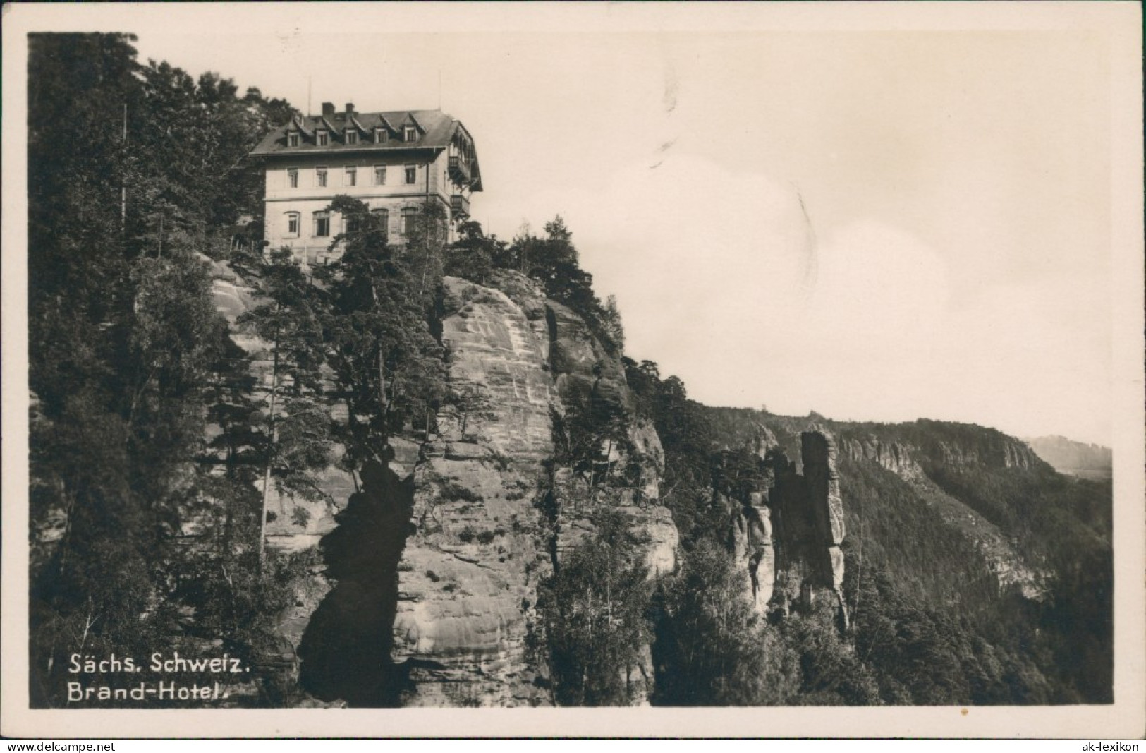 Ansichtskarte Hohnstein (Sächs. Schweiz) Brand-Hotel SW G1929 - Hohnstein (Saechs. Schweiz)