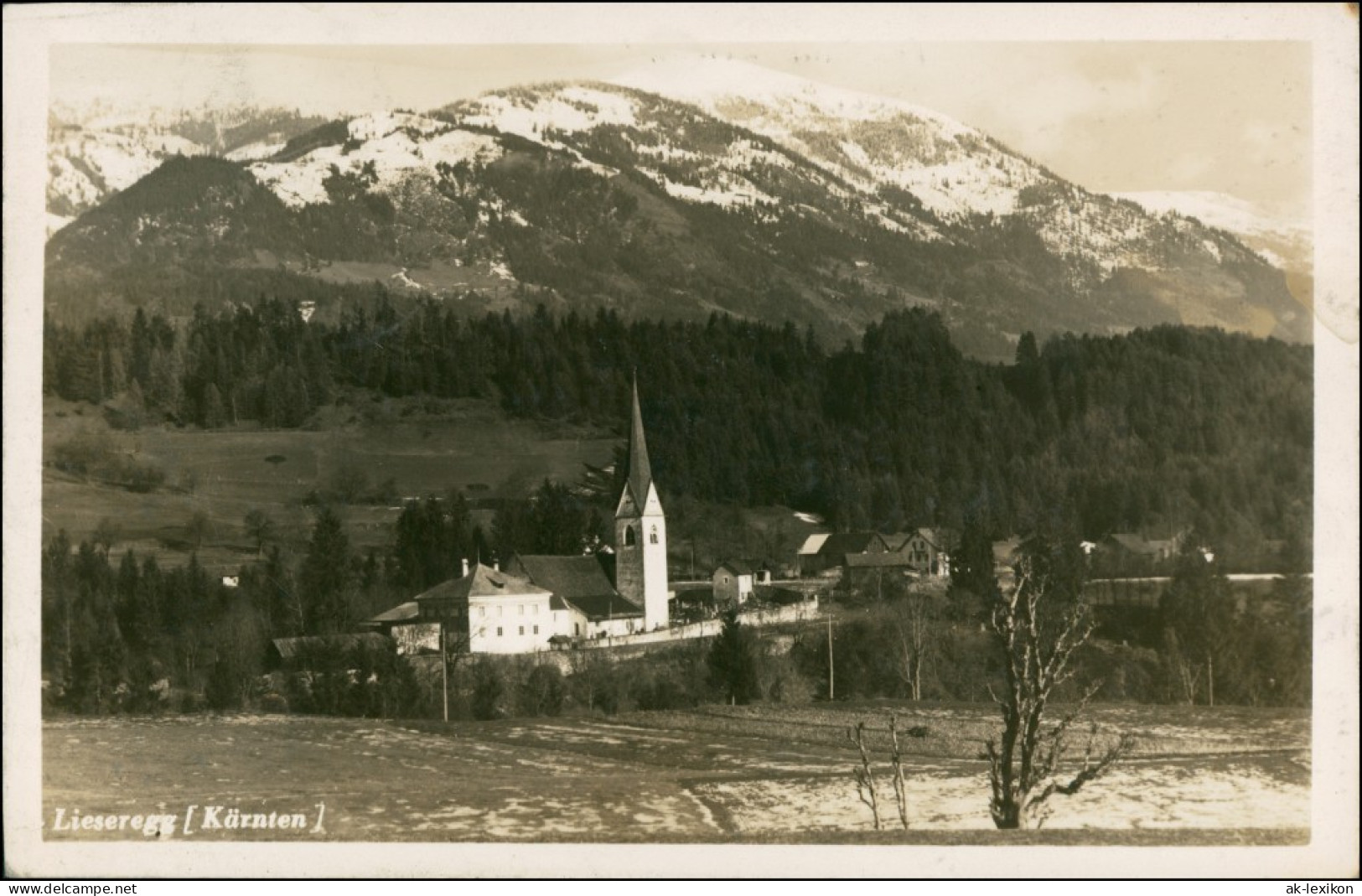 Ansichtskarte Kärnten Lieseregg Mit Berge 1939 - Altri & Non Classificati