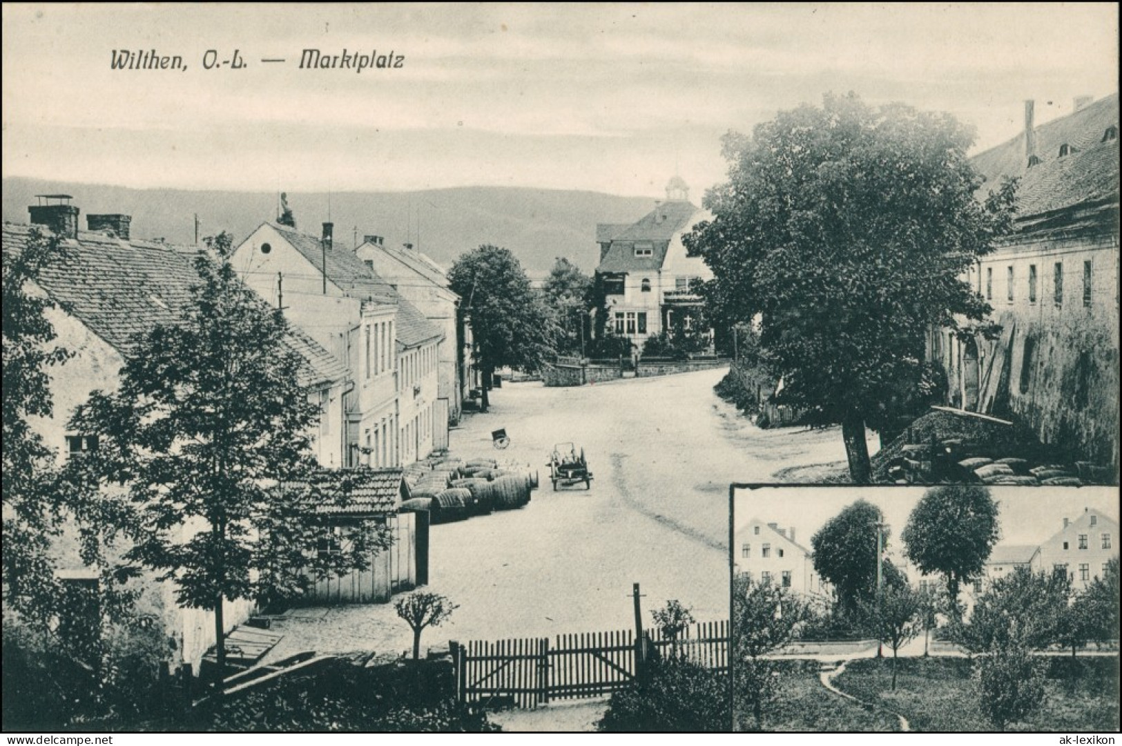 Ansichtskarte Wilthen (Sachsen) Marktplatz  2 Bild 1917 - Wilthen