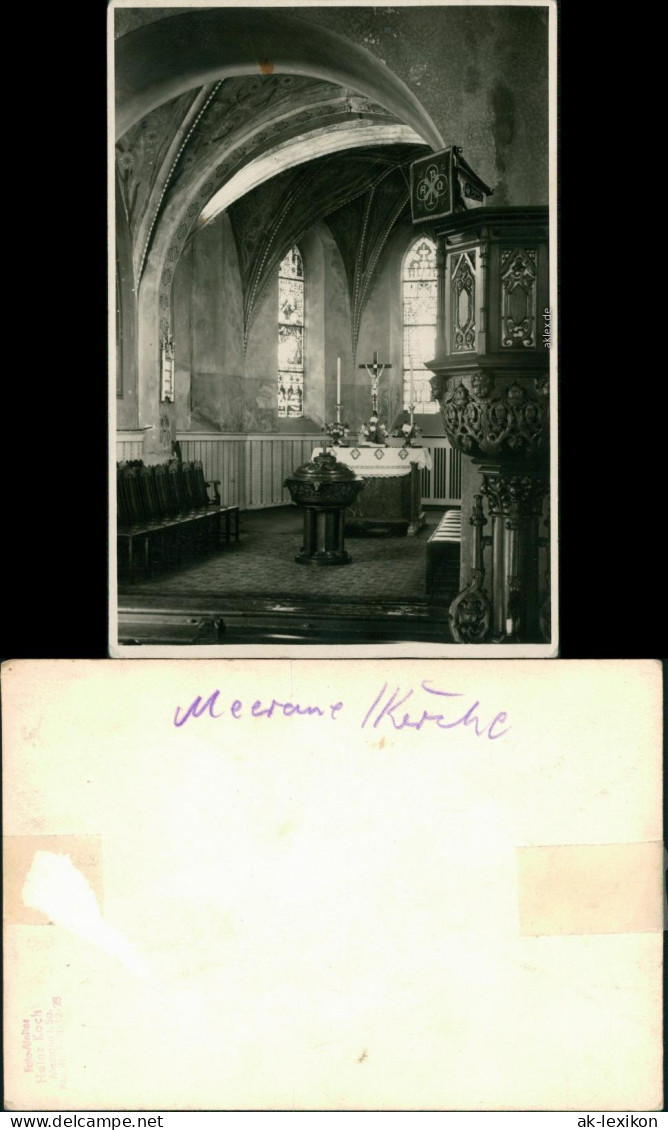 Foto Meerane Kirche 1939 Privatfoto - Meerane