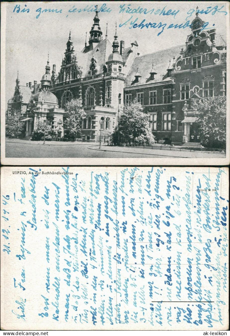 Ansichtskarte Leipzig Buchhändler-Börse 1946 - Leipzig