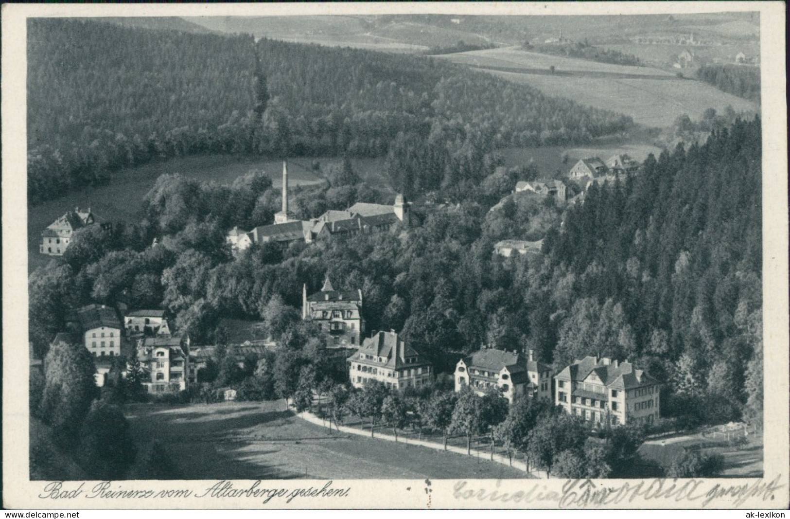 Postcard Bad Reinerz Duszniki-Zdrój Blick Auf Den Ort 1929 - Schlesien