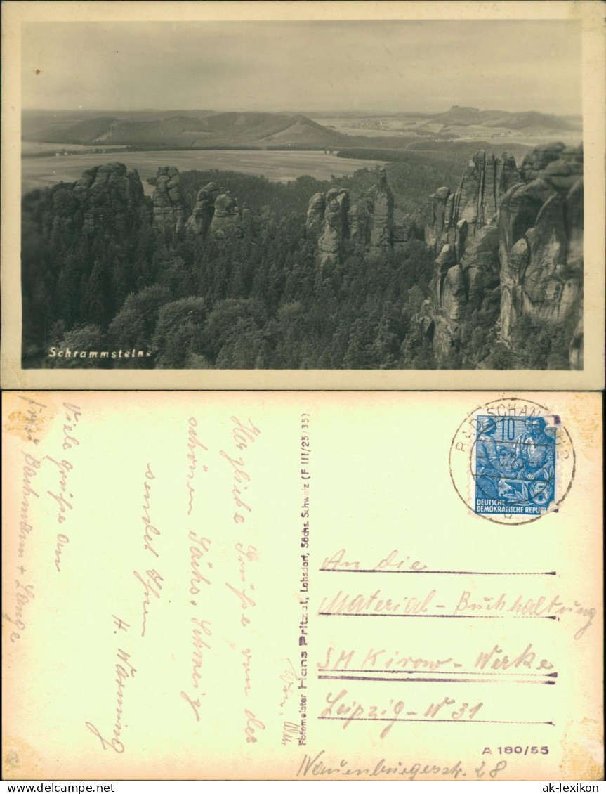 Ansichtskarte Bad Schandau Schrammsteine 1930 - Bad Schandau