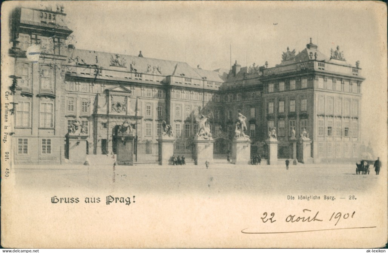 Burgstadt-Prag Hradschin/Hradčany Praha Die Königliche Burg 1901  - Tchéquie