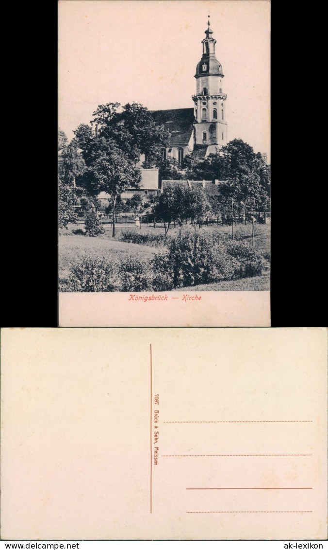 Ansichtskarte Königsbrück Kinspork Partie An Der Kirche 1915  - Königsbrück