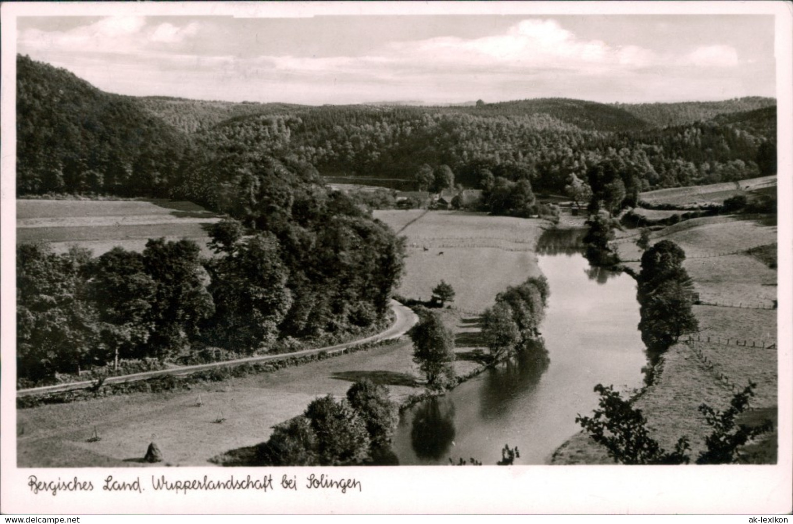 Ansichtskarte Solingen Wupperlandschaft 1960 - Solingen