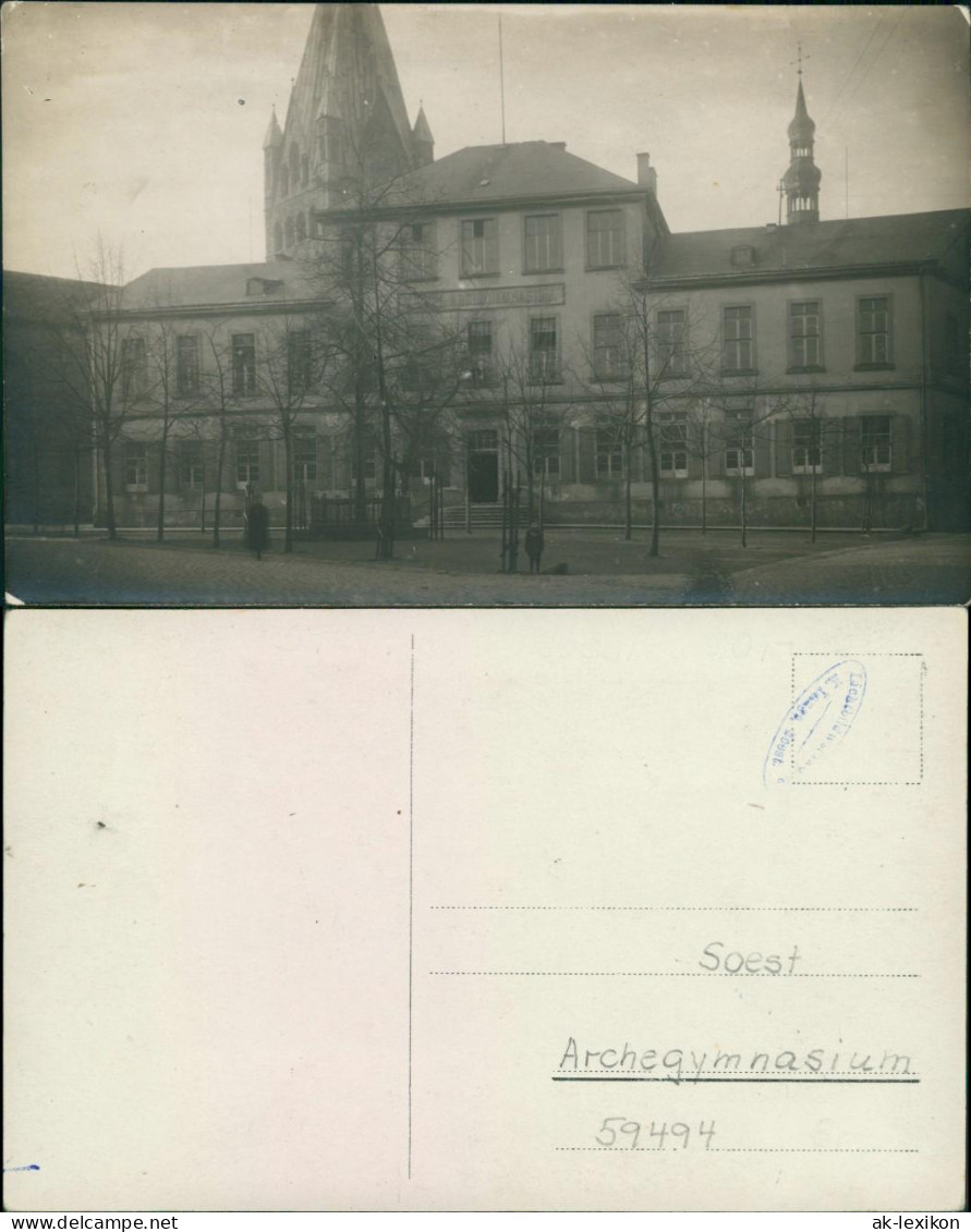 Soest Archegymnasium - Straßenpartie (Privatfoto) 1928 Privatfoto  - Soest