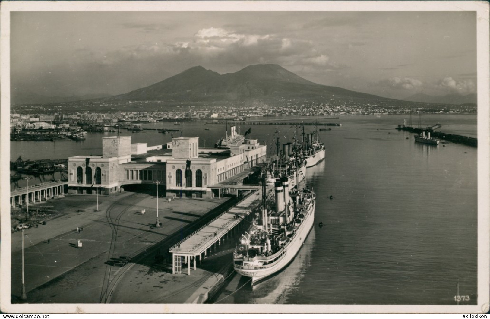 Cartoline Neapel Napoli Dampfer Im Hafen 1938  - Other & Unclassified