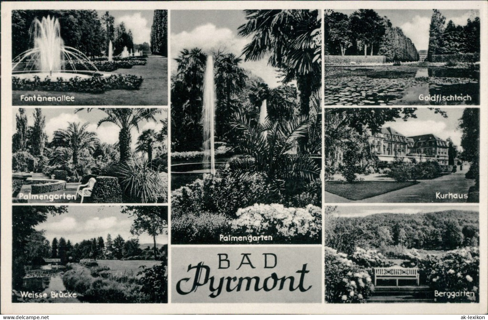 Ansichtskarte Bad Pyrmont Schönster Kurpark Deutschlands 1966 - Bad Pyrmont