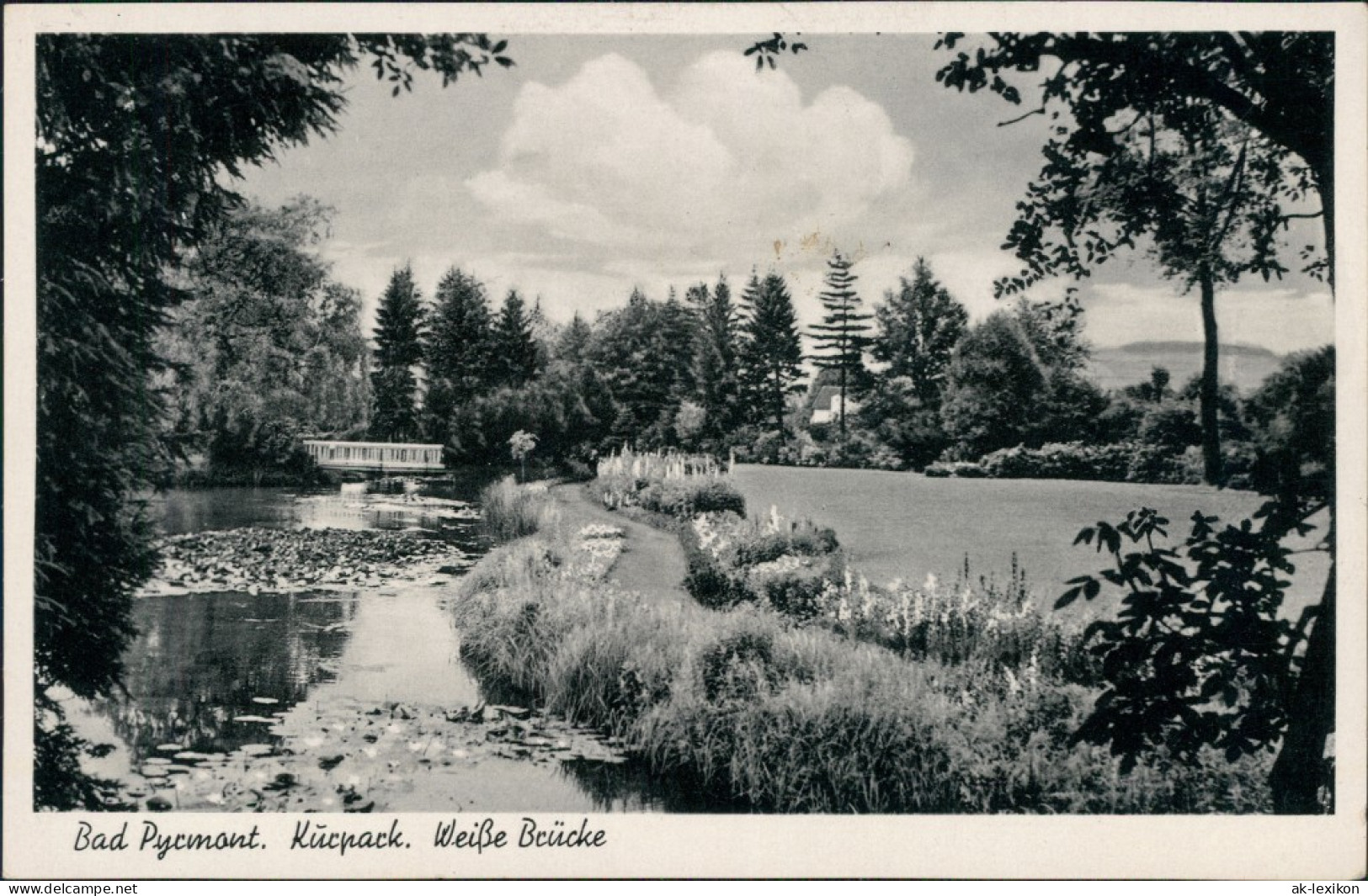 Ansichtskarte Bad Pyrmont Schönster Kurpark Deutschlands 1939 - Bad Pyrmont