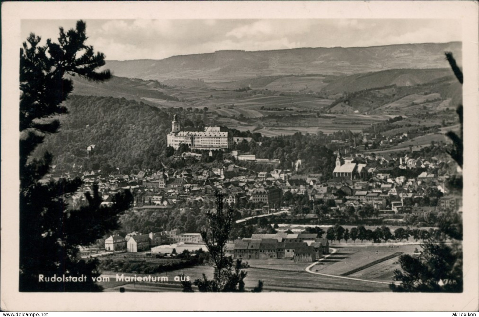 Ansichtskarte Rudolstadt Blick Auf Die Stadt 1956 - Rudolstadt