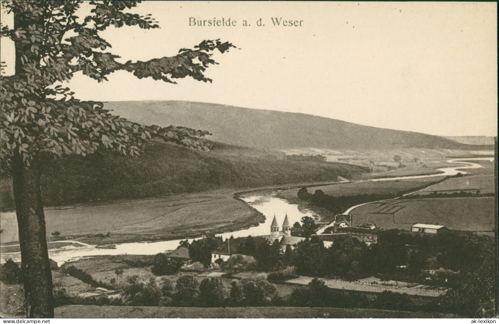 Bursfelde-Hannoversch Münden Hann. Münden  Mit Blick Zur Kirche 1914 - Hannoversch Muenden