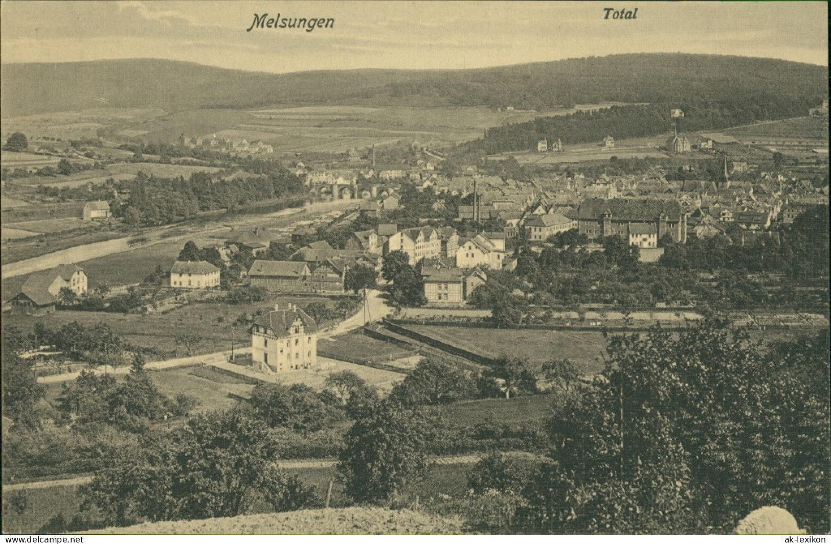 Ansichtskarte Melsungen Panorama-Ansicht Mit Fernblick 1913 - Melsungen