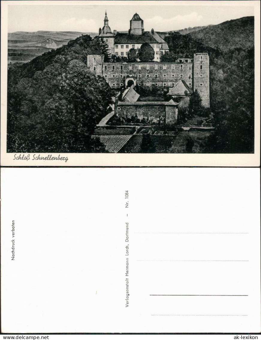 Ansichtskarte Attendorn Burg Schnellenberg 1955 - Attendorn