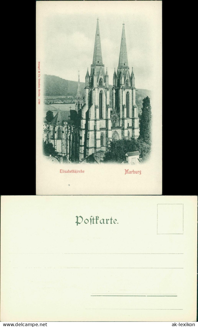 Ansichtskarte Marburg An Der Lahn Elisabethkirche 1908 - Marburg