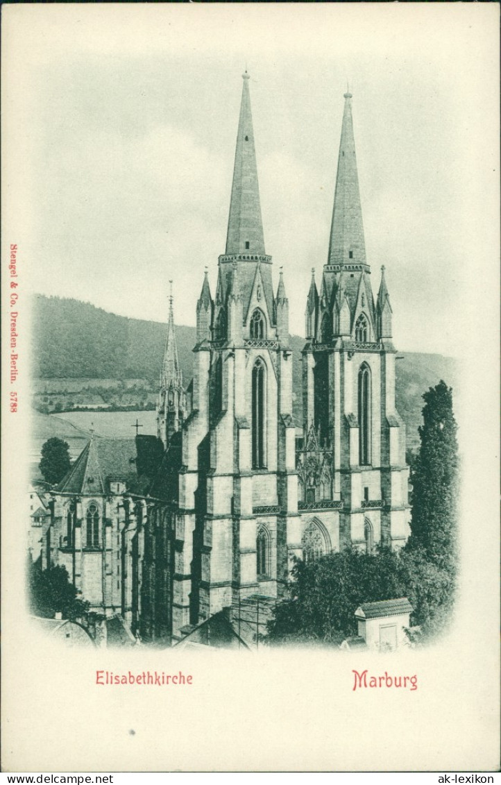 Ansichtskarte Marburg An Der Lahn Elisabethkirche 1908 - Marburg