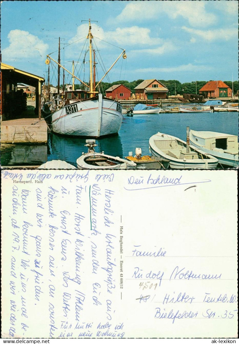 Postcard Hals (Dänemark) Havneparti 1990 - Denmark