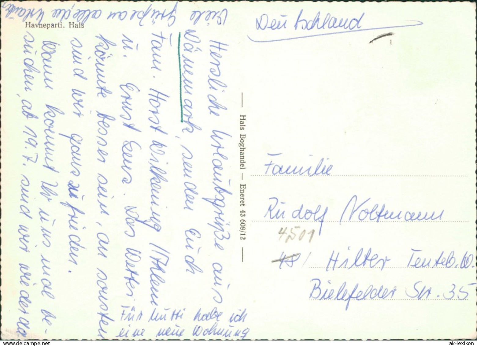 Postcard Hals (Dänemark) Havneparti 1990 - Danemark