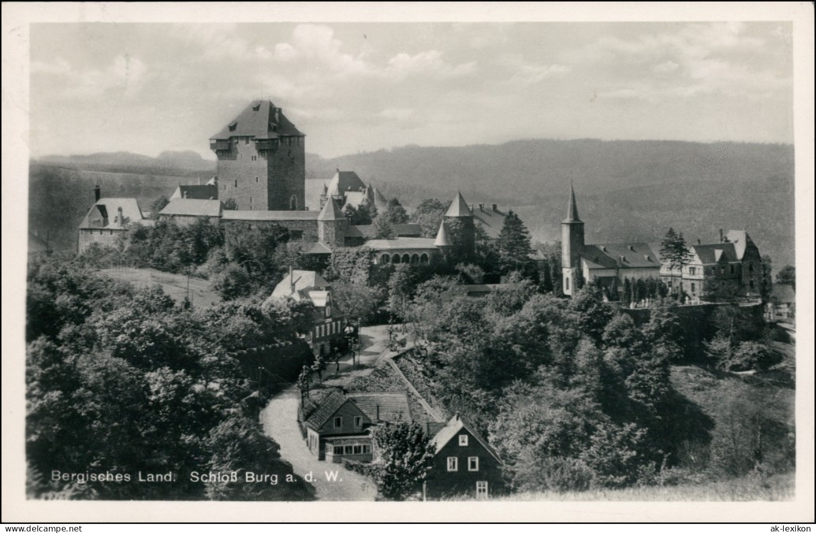 Ansichtskarte Burg An Der Wupper-Solingen Blick Auf Das Schloß 1936  - Solingen