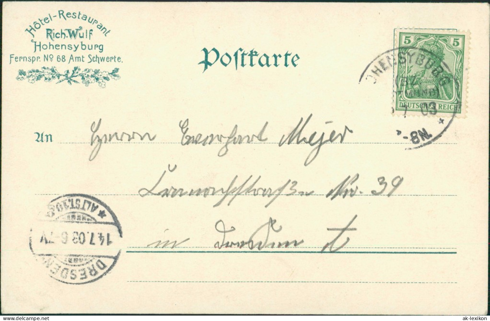 Ansichtskarte Syburg-Dortmund Hohensyburgdenkmal - Denkmal 1904  - Dortmund