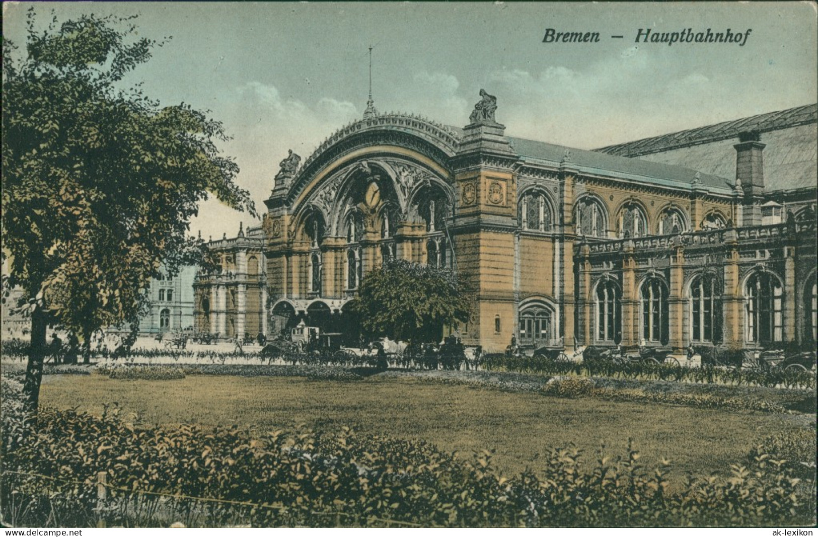 Ansichtskarte Bremen Partie Am Hauptbahnhof 1909  - Bremen