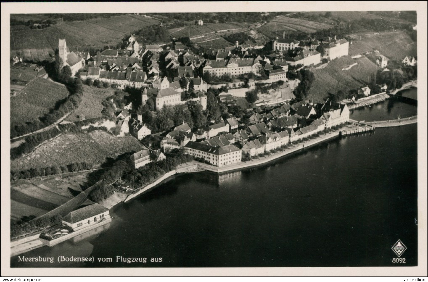 Ansichtskarte Meersburg Luftbild 1932  - Meersburg