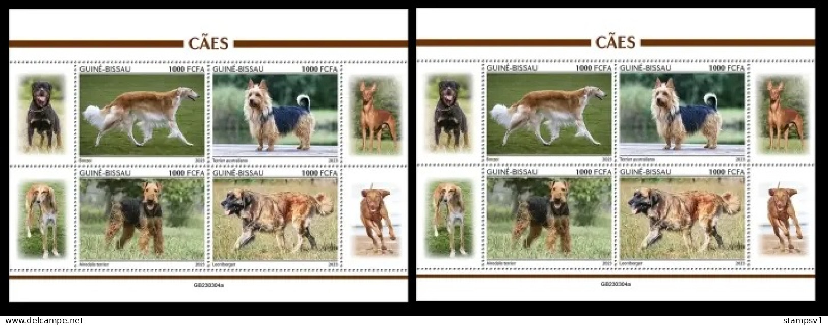 Guinea Bissau 2023 Dogs. (304) OFFICIAL ISSUE - Hunde